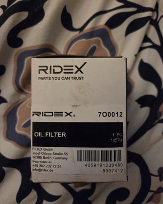 Filtro olio Ridex