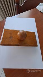 tampone  vintage da scrivania in legno 