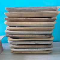 Vassoi di legno rettangolari