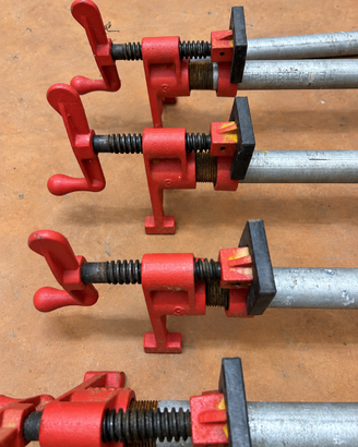 Morsetti Bessey tubo zinc. filetteto pipes clamps