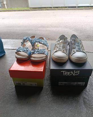 2 paia di scarpe n.28