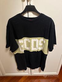 T-shirt GCDS nera con scritta verde – Taglia M