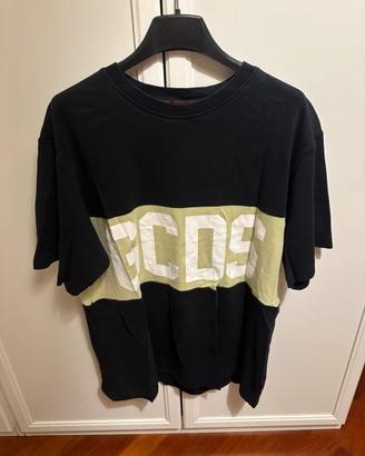T-shirt GCDS nera con scritta verde – Taglia M