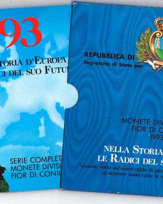 SAN MARINO 1993 - Divisionale FDC con argento #WEU