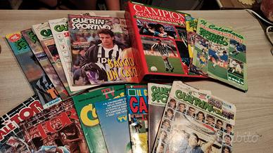 Collezione fascicoli calcio con poster 1980/1990