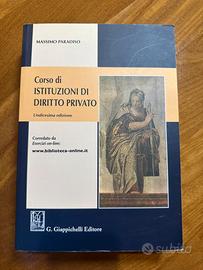 Corso di Istituzioni di Diritto Privato-M.paradiso