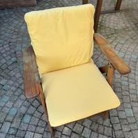 Sedie pieghievoli foppapedretti con cuscino senape