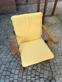 Sedie pieghievoli foppapedretti con cuscino senape