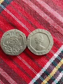 monete inglesi vecchie 