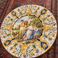 Piatto in maiolica originale italiana