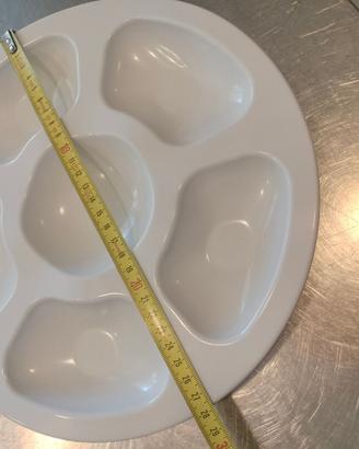 50 Piatti da antipasto di pesce in PVC – U