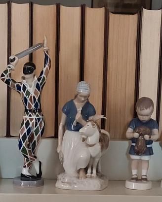 Collezione 33 statuine porcellana Royal Copenhagen