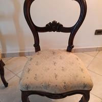 Sedie in noce "Luigi filippo" originali