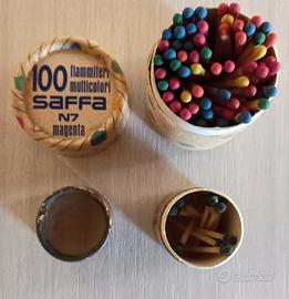 2 Scatole Fiammiferi SAFFA Piena+Fiorentina 60/70 