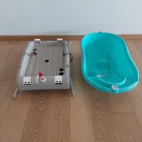 Kit vaschetta bagno + cavalletto okbaby