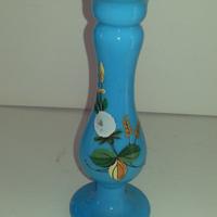 Vaso in opaline celeste fine 1800