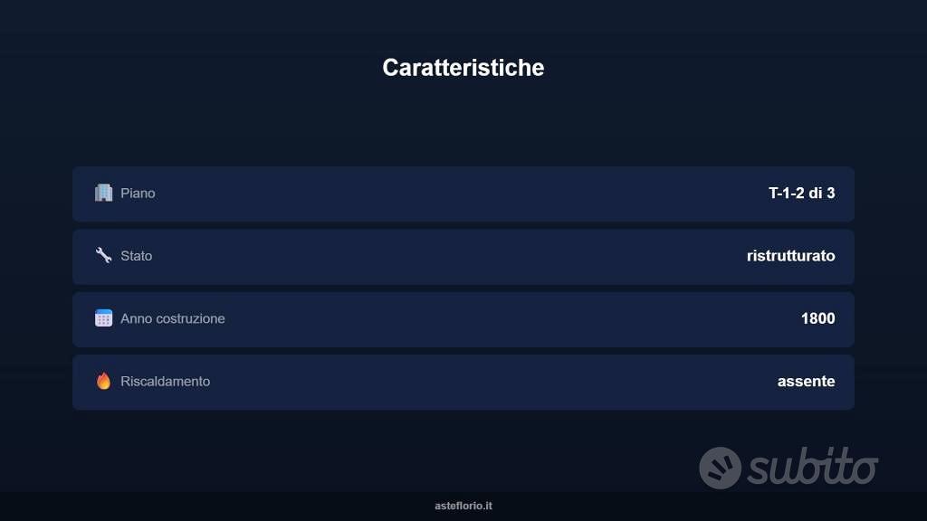 Immobile in asta di 440 m² con più di 5 locali a P - Vista 5