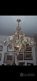Lampadario in vetro di Murano