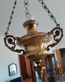 INCENSIERA IN OTTONE 1870 TRASFORMATA