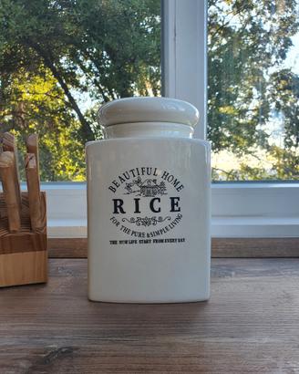 Barattolo in ceramica stile shabby chic