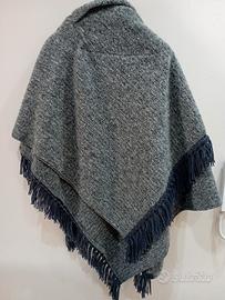 poncho in pura lana