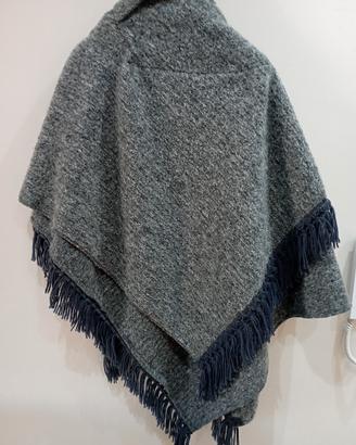 poncho in pura lana