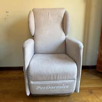 Poltrona martina per dormire reclinabile anziani