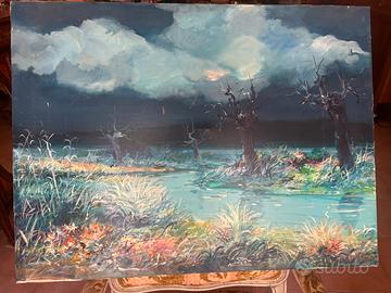 Olio su tela 80x60 autore hippert