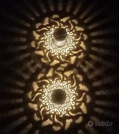Coppia Lampade Solari Decorative da Esterno