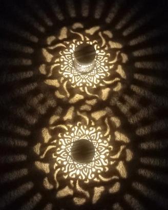 Coppia Lampade Solari Decorative da Esterno