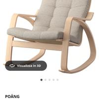 sedia a dondolo Ikea POANG