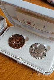 Medaglie argento bronzo canonizzazione