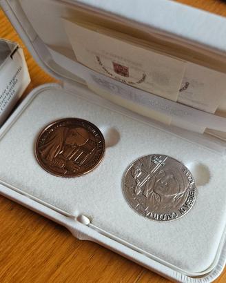 Medaglie argento bronzo canonizzazione