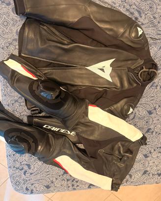 Dainese Tuta Pelle Divisibile Traforata TG50