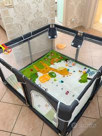 Box bambini /recinto giochi 125×125 cm con tappeto