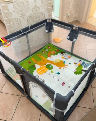 Box bambini /recinto giochi 125×125 cm con tappeto