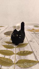 Peluche amigurumi gatto nero