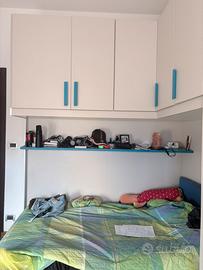 Armadio ponte angolare 2x1,5+armadio 135cm
