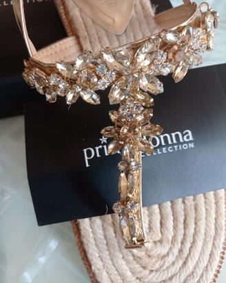 sandali infradito con strass 