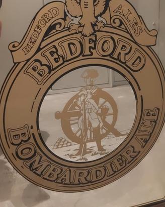 SPECCHIO BIRRA ALE BOMBARDIER BEDFORD CM 65,5x50