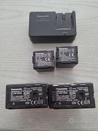 PANASONIC AJ 160 BATTERIE VW-VBG6 + CARICABATTERIA