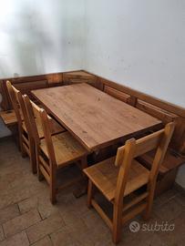 Panca tavolo angolare 