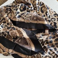 Foulard quadrato Dudù - Fantasia leopardata -88x88