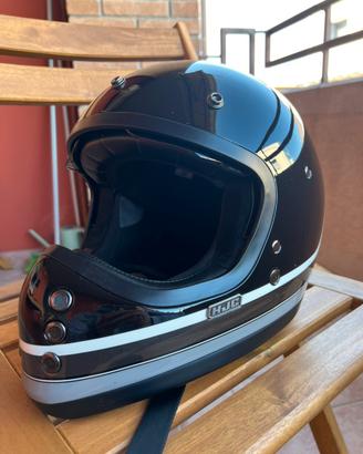 Casco moto integrale vintage HJC V60 SCOBY nero
