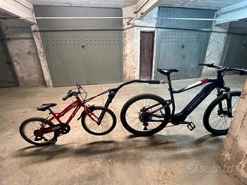 Barra traino bici bambino