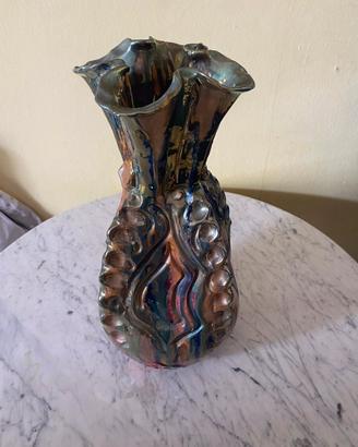 Vaso Mazzotti maiolica lustro