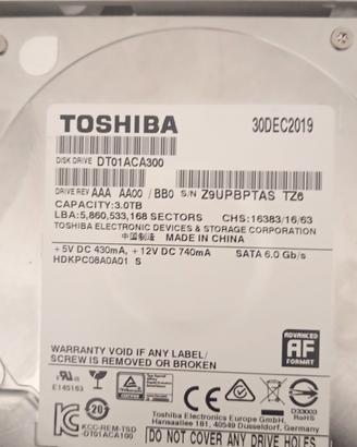 hard disk 3TB toshiba 
