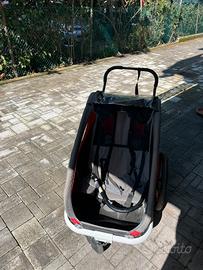 Rimorchio bicicletta due posti hamax