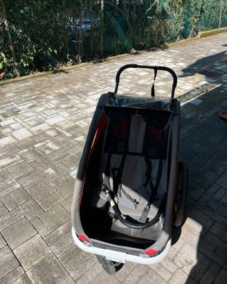 Rimorchio bicicletta due posti hamax