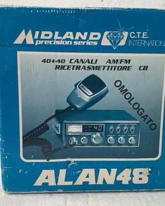 CB MIDLAND ALAN 48 CON MIKE STAFFA E SCATOLA